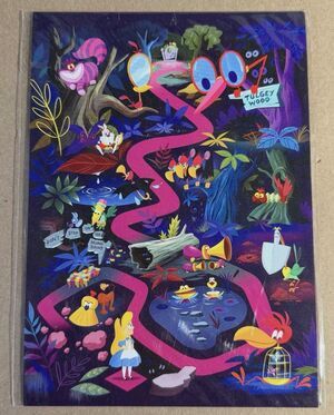 Disney WonderGround "Lost" Alice In Wonderland - 5x7 Postcard NEW Sealed